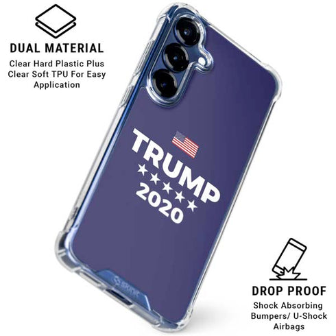 Trump 2020 Blue Galaxy S25 Plus Clear Case