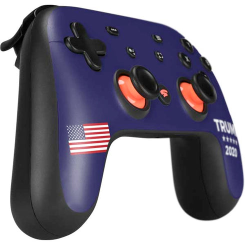 Trump 2020 Blue Google Stadia Controller Skin