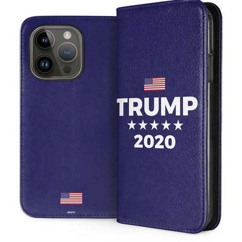 Trump 2020 Blue iPhone 15 Pro Folio Case