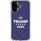 Trump 2020 Blue iPhone 16 Clear Case