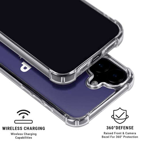 Trump 2020 Blue iPhone 16 Clear Case