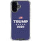 Trump 2020 Blue iPhone 16 Plus Clear Case