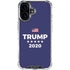 Trump 2020 Blue iPhone 16 Plus Clear Case