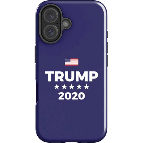 Trump 2020 Blue iPhone 16 Plus Impact Case