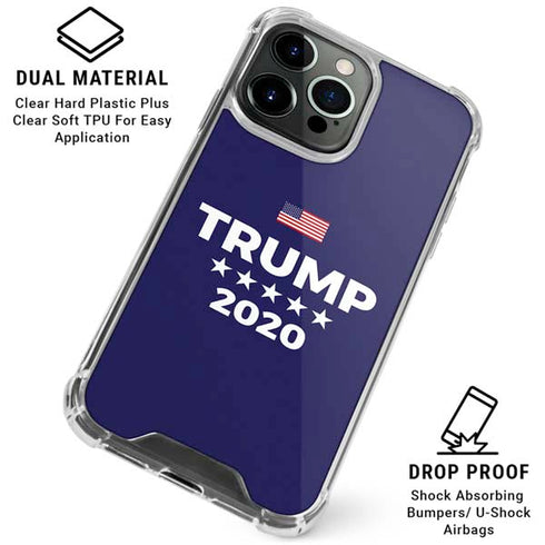 Trump 2020 Blue iPhone 16 Pro Clear Case