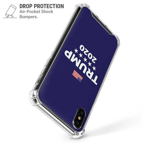 Trump 2020 Blue iPhone X/XS Clear Case