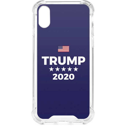 Trump 2020 Blue iPhone XS Clear Case