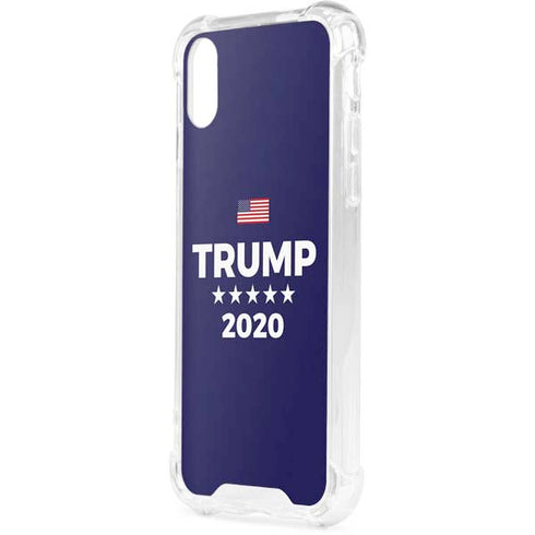 Trump 2020 Blue iPhone XS Clear Case