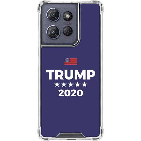 Trump 2020 Blue Moto G Power 5G (2025) Clear Case