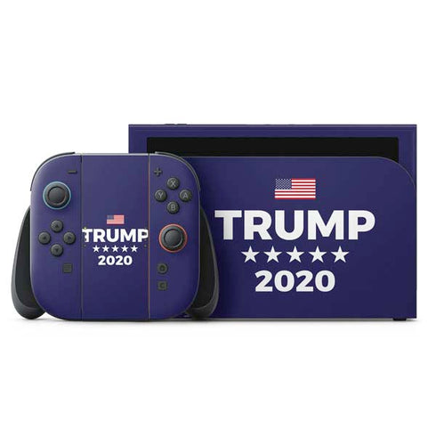 Trump 2020 Blue Nintendo Skins
