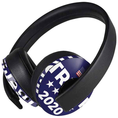 Trump 2020 Blue PlayStation 4 Gold Wireless Headset Skin