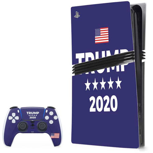 Trump 2020 Blue PS5 Pro Bundle Skin