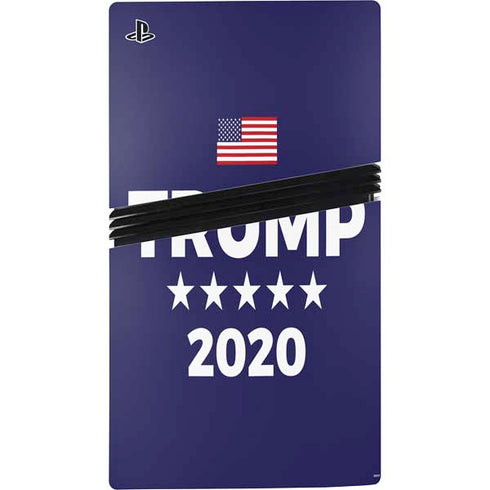 Trump 2020 Blue PS5 Pro Disk Bundle Skin