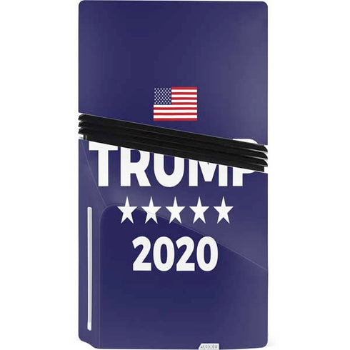 Trump 2020 Blue PS5 Pro Disk Bundle Skin