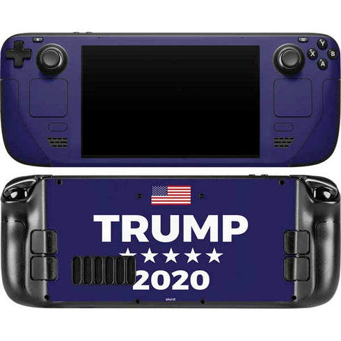 Trump 2020 Blue Steam Deck Handheld Gaming Computer OLED Skin