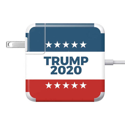 Trump 2020 Red White and Blue 85W Power Adapter (15 and 17 inch MacBook Pro Charger) Skin