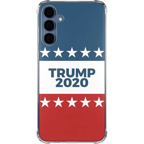 Trump 2020 Red White and Blue Galaxy A35 5G Clear Case