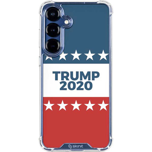Trump 2020 Red White and Blue Galaxy S25 Clear Case