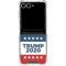 Trump 2020 Red White and Blue Galaxy Z Flip7 Clear Case