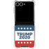 Trump 2020 Red White and Blue Galaxy Z Flip7 Clear Case