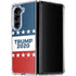 Trump 2020 Red White and Blue Galaxy Z Fold5 5G Clear Case