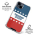 Trump 2020 Red White and Blue iPhone 15 Clear Case