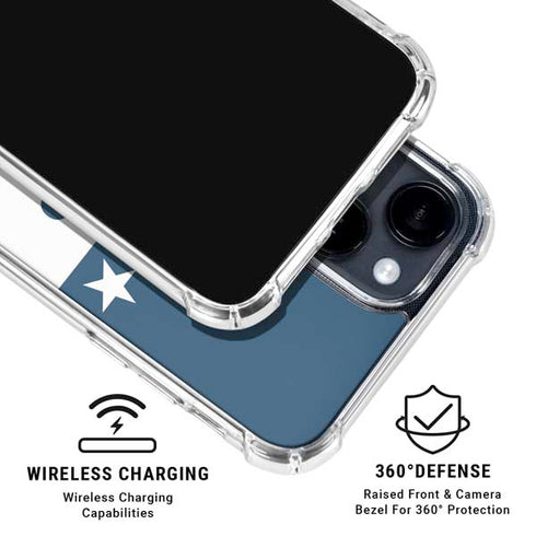 Trump 2020 Red White and Blue iPhone 15 Clear Case