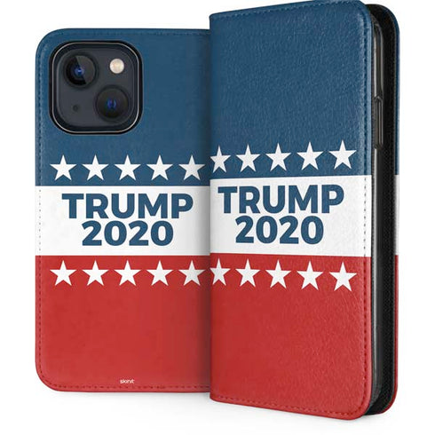 Trump 2020 Red White and Blue iPhone 15 Folio Case