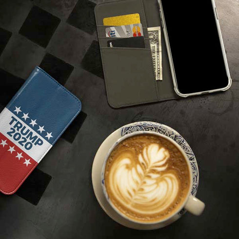 Trump 2020 Red White and Blue iPhone 15 Folio Case