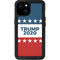 Trump 2020 Red White and Blue iPhone 15 Plus Waterproof Case