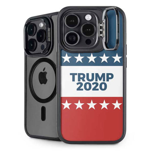 Trump 2020 Red White and Blue iPhone 15 Pro Kickstand Case