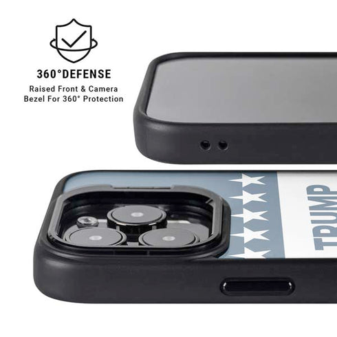 Trump 2020 Red White and Blue iPhone 15 Pro Kickstand Case