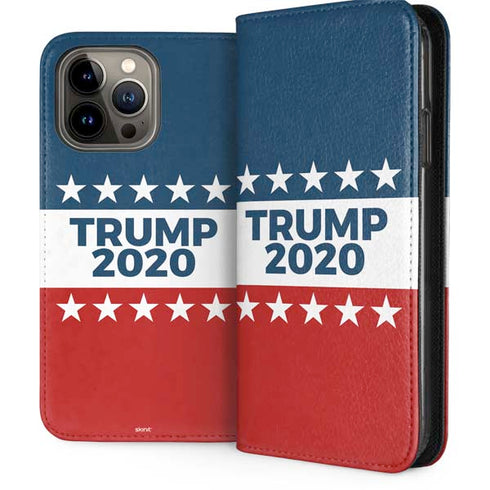 Trump 2020 Red White and Blue iPhone 15 Pro Max Folio Case