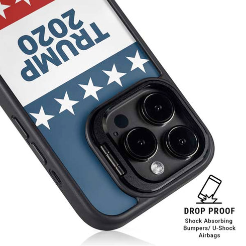 Trump 2020 Red White and Blue iPhone 15 Pro Max Kickstand Case