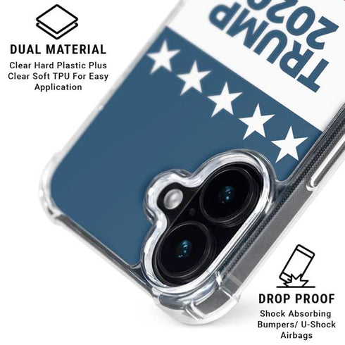 Trump 2020 Red White and Blue iPhone 16 Plus MagSafe Case