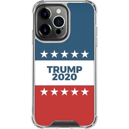 Trump 2020 Red White and Blue iPhone 16 Pro Clear Case