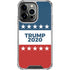 Trump 2020 Red White and Blue iPhone 16 Pro Max Clear Case
