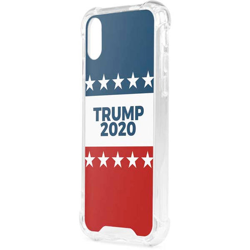 Trump 2020 Red White and Blue iPhone XS Clear Case