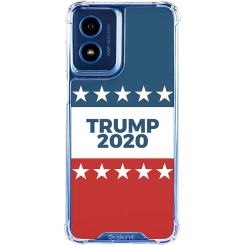 Trump 2020 Red White and Blue Moto G 5G (2024) Clear Case