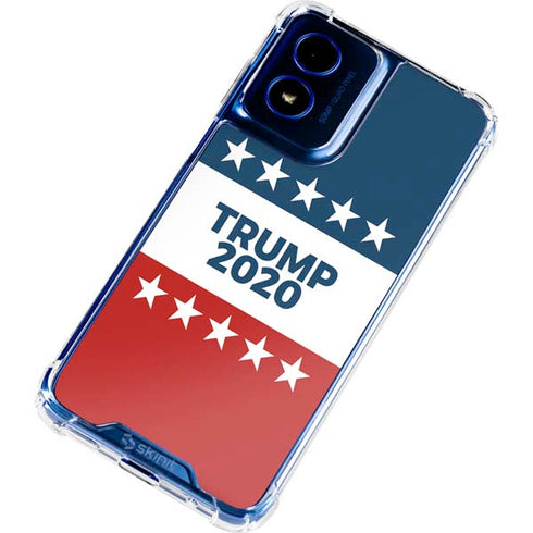 Trump 2020 Red White and Blue Moto G 5G (2024) Clear Case