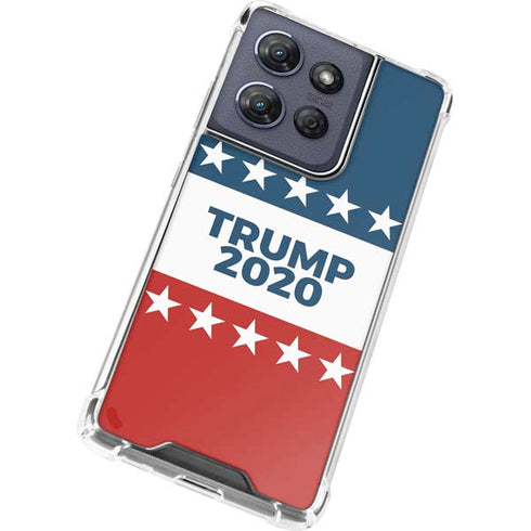Trump 2020 Red White and Blue Moto G Play 5G (2025) Clear Case