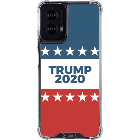 Trump 2020 Red White and Blue Moto G Power 5G (2024) Clear Case