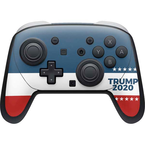 Trump 2020 Red White and Blue Nintendo Switch 2 (2025) Pro Controller Skin
