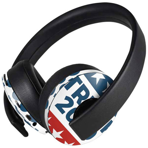 Trump 2020 Red White and Blue PlayStation 4 Gold Wireless Headset Skin