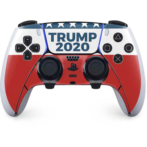 Trump 2020 Red White and Blue PS5 DualSense Edge Pro Controller Skin