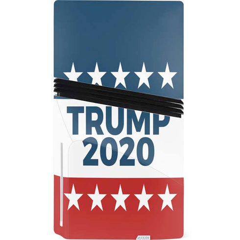 Trump 2020 Red White and Blue PS5 Pro Disk Bundle Skin