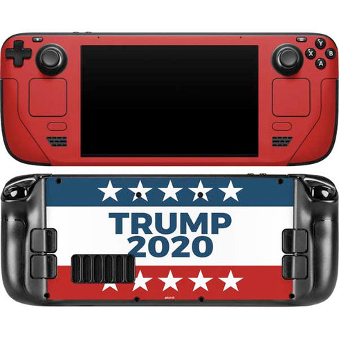 Trump 2020 Red White and Blue Steam Deck Handheld Gaming Computer OLED Skin