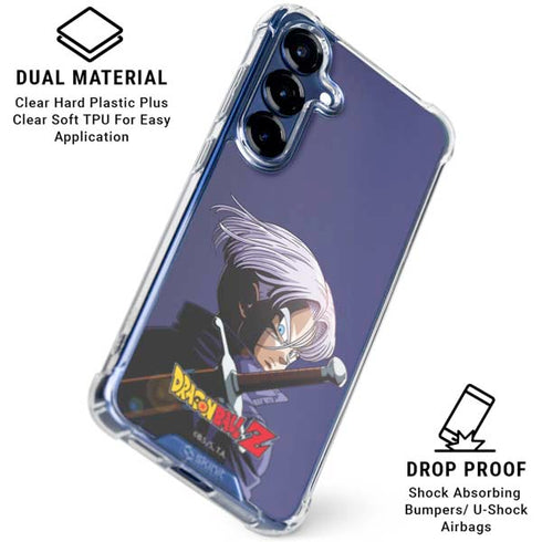 Dragon Ball Z Trunks Portrait Galaxy S25 Plus Clear Case