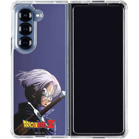 Dragon Ball Z Trunks Portrait Galaxy Z Fold7 Clear Case