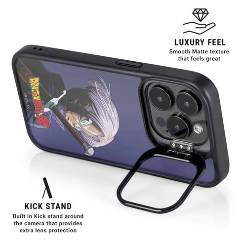 Dragon Ball Z Trunks Portrait iPhone 14 Pro Kickstand Case